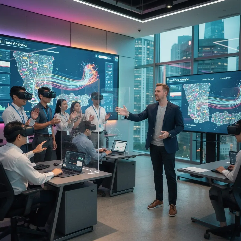 Modern office workspace